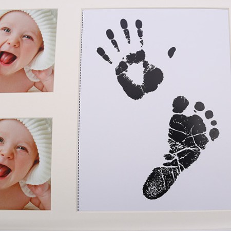 baby ink pad imprint frame